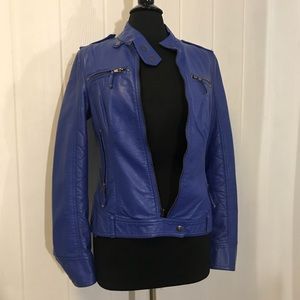 BLACK RIVET ELECTRIC BLUE JACKET